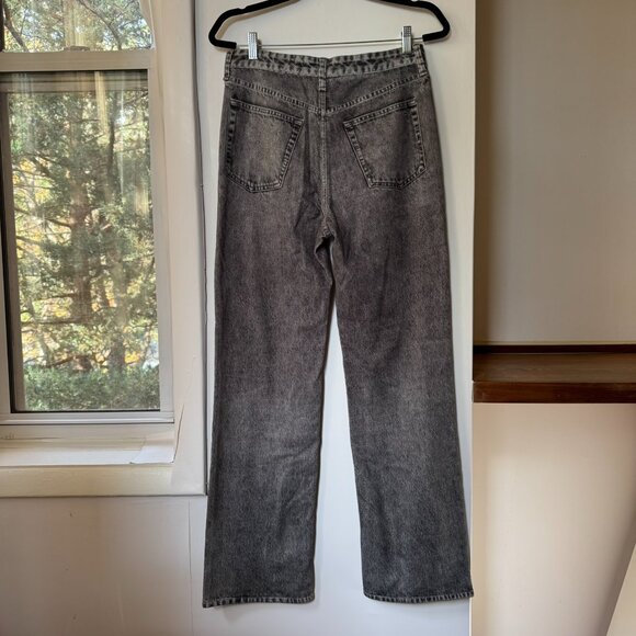 NWT Rag & Bone Miramar Shea Relaxed Straight Leg Sweatpant Jeans Raven Gray 26 - Picture 10 of 15